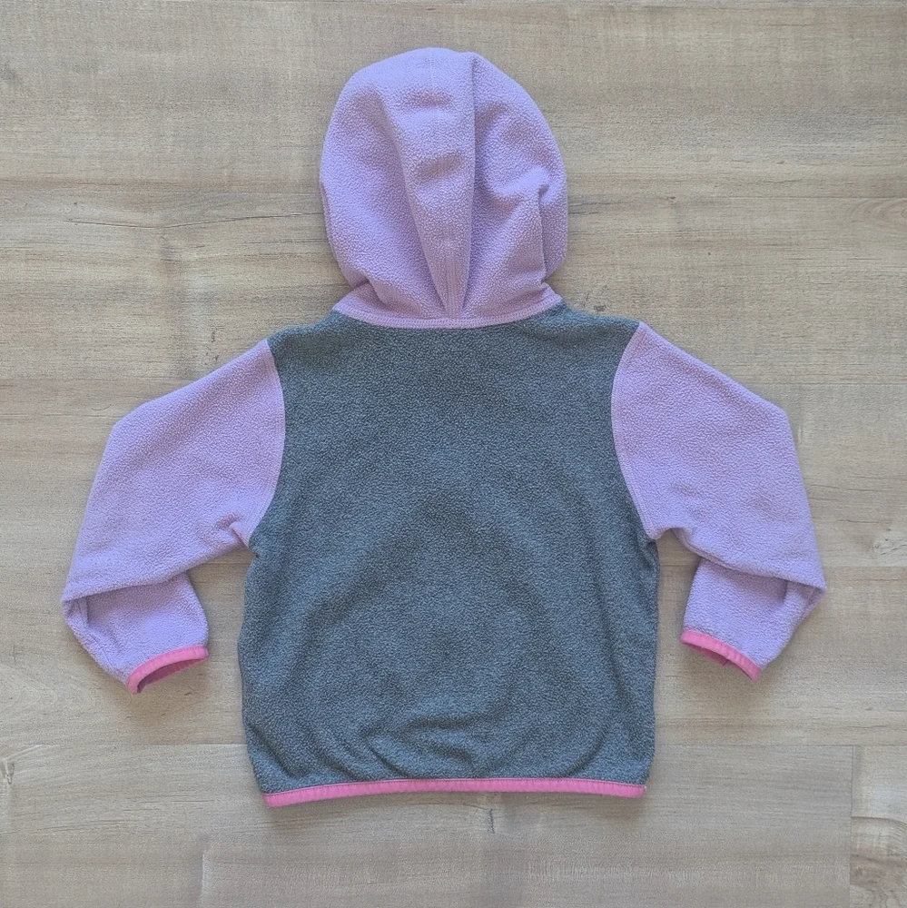 The North Face Baby Glacier Purple and Gray Fleece Full-Zip Hoodie - Size 12-18M - Picture 2 of 7